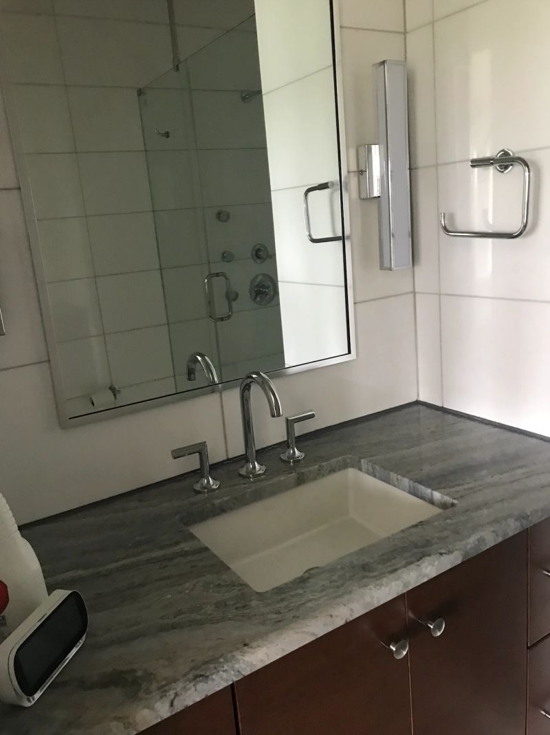 Floating vanity, Lakeway Remodeling project